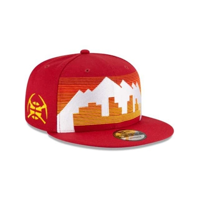 Red Denver Nuggets Hat - New Era NBA City Edition 9FIFTY Snapback Caps USA0785362